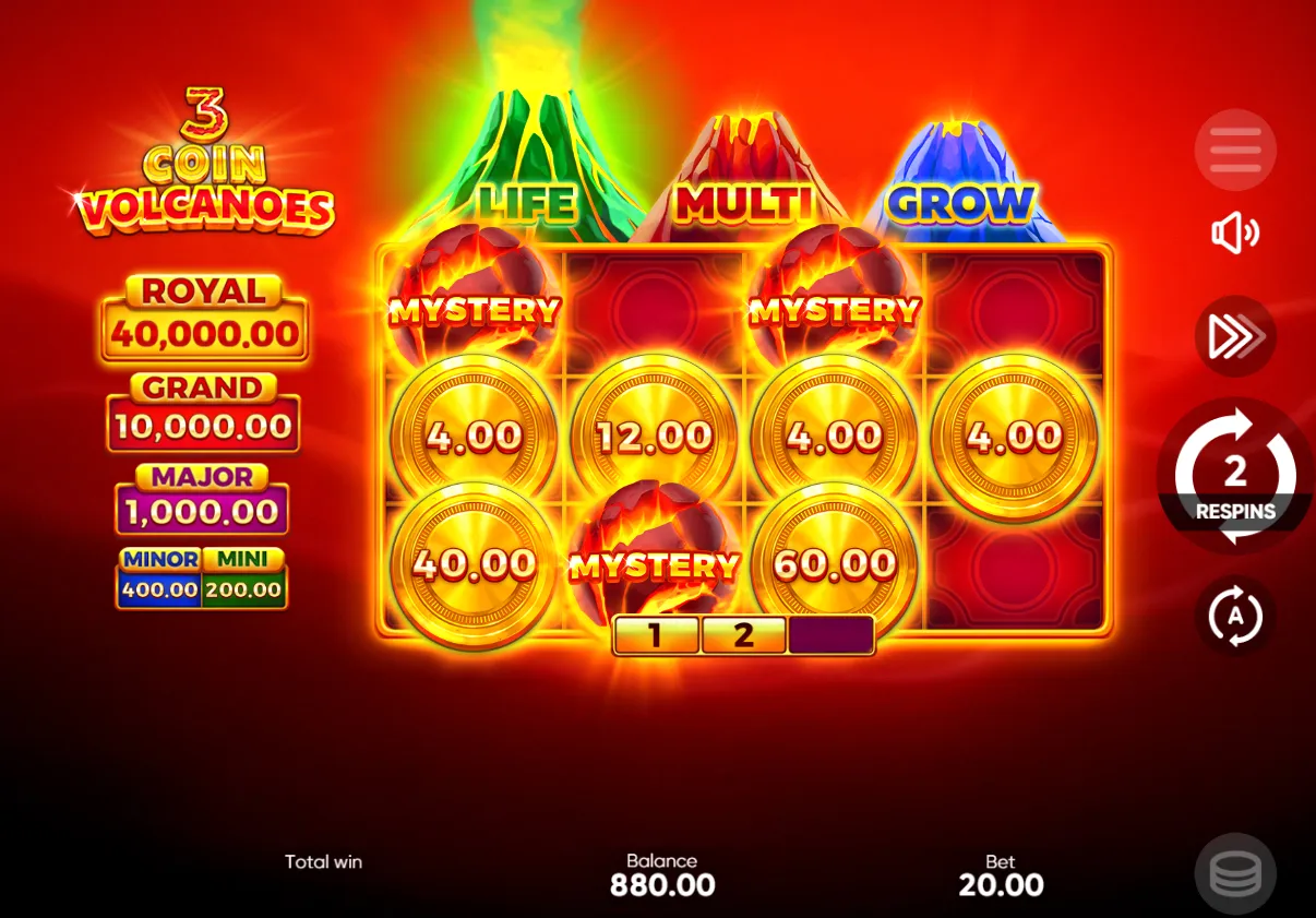 3 Coin Volcano