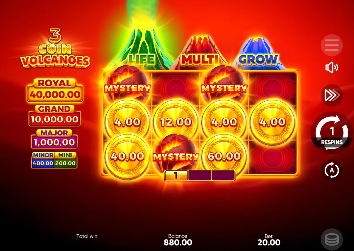 3 Coin Volcano Slot
